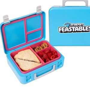 MrBeast Blue/Pink Feastables World's Coolest Collectible Lunch Box Pail BPA-Free
